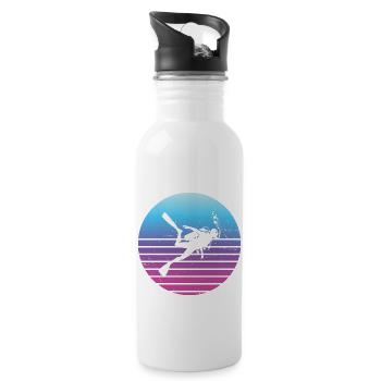 Plongée sous-marine Plongée sous-marine Plongée sous-marine Plongée sous-marine - Gourde avec paille intégrée - blanc - Droite