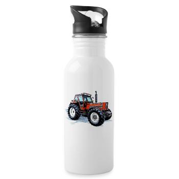Traktor Turbo DT 160 90 - Trinkflasche mit integriertem Trinkhalm - Weiß - Rechts