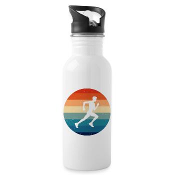 Course Cross Country Running Fitness Femmes - Gourde avec paille intégrée - blanc - Droite
