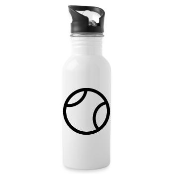 Tennis ball - Water bottle with straw - white - Right