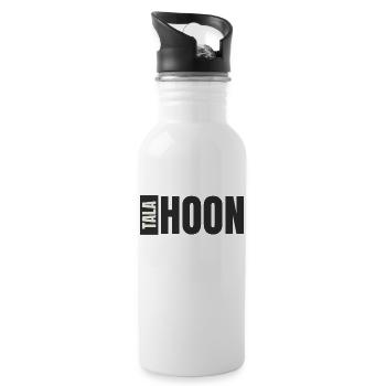 Talahoon Sign dark - Trinkflasche mit integriertem Trinkhalm - Weiß - Rechts