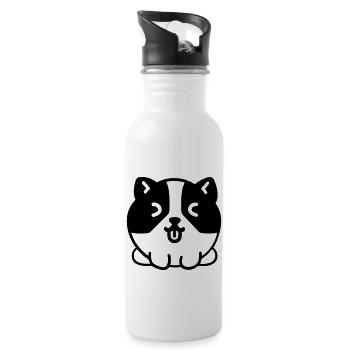 Dog - Water bottle with straw - white - Right