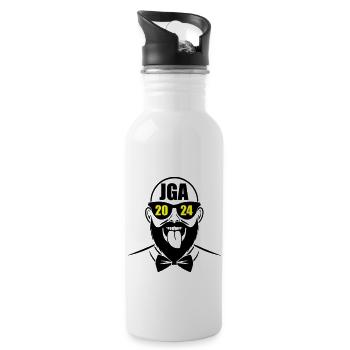 Bachelor Party 2024 Bachelor Party - Water bottle with straw - white - Right