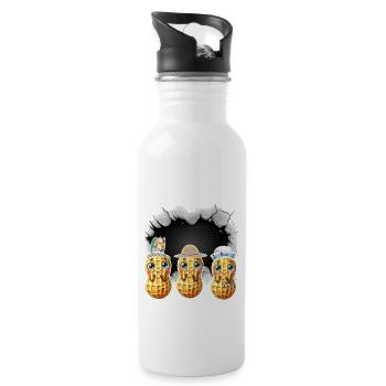 Peanuts Costume Carnival Kids Nut Child - Water bottle with straw - white - Right