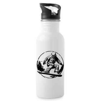 Planche à neige Silhouette Homme - Gourde avec paille intégrée - blanc - Droite