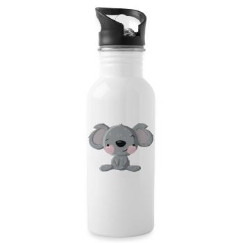 Flirt Koala - Water bottle with straw - white - Right