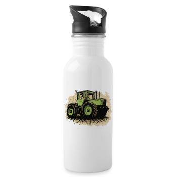 Tractor - Water bottle with straw - white - Right