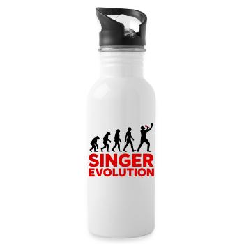 Chanteur Evolution Music Stage - Gourde avec paille intégrée - blanc - Droite