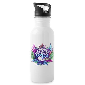 Bali 2025 Colorful - Water bottle with straw - white - Right
