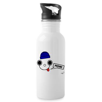 Koppie Moin avec Beanie - Gourde avec paille intégrée - blanc - Droite