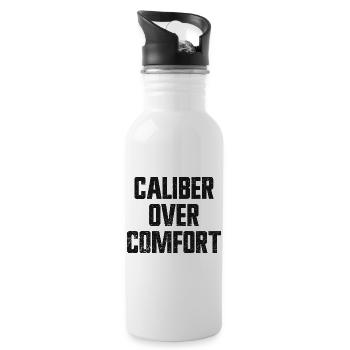Calibre avant confort – Porte dissimulé conformément à la 2e V - Gourde avec paille intégrée - blanc - Droite