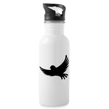 Bird Vogel - Gourde avec paille intégrée - blanc - Droite