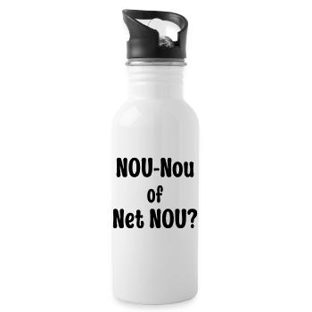Nou-Nou of Net Nou? - Water bottle with straw - white - Right