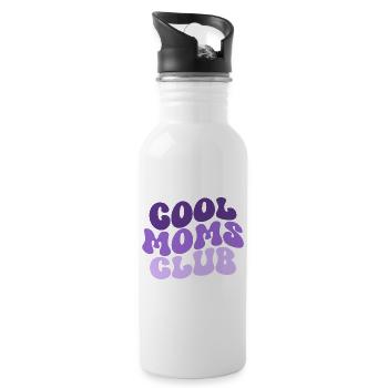Club des mamans cool - Cadeau de maman pour la fête des mères - Gourde avec paille intégrée - blanc - Droite