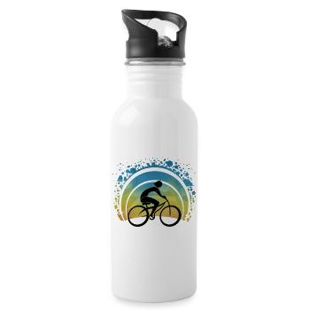 Cyclist - Water bottle with straw - white - Right