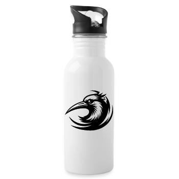 eagle - Water bottle with straw - white - Right