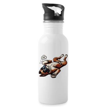 Boxer Boxer Porte-boxeurs Boxer Chien Boxer Propriétaire de boxer Fan boxer - Gourde avec paille intégrée - blanc - Droite