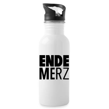 Fin Merz_v2 - Gourde avec paille intégrée - blanc - Droite
