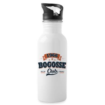 Men's 60th Anniversary Gift 1966 – Bogosse Club - Water bottle with straw - white - Right