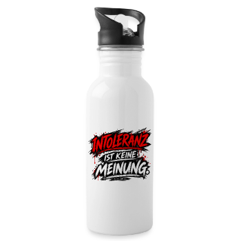 Trinkflasche mit integriertem Trinkhalm
