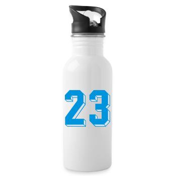 dreiundzwanzig - Water bottle with straw - white - Right
