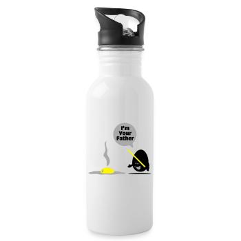 egg vader - Trinkflasche mit integriertem Trinkhalm - Weiß - Rechts