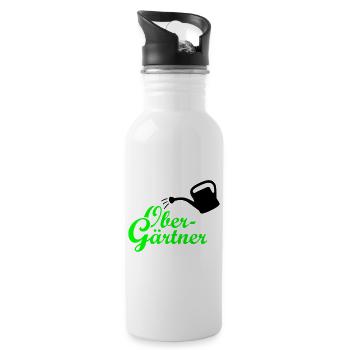 Obergärtner Giesskanne - Trinkflasche mit integriertem Trinkhalm - Weiß - Rechts