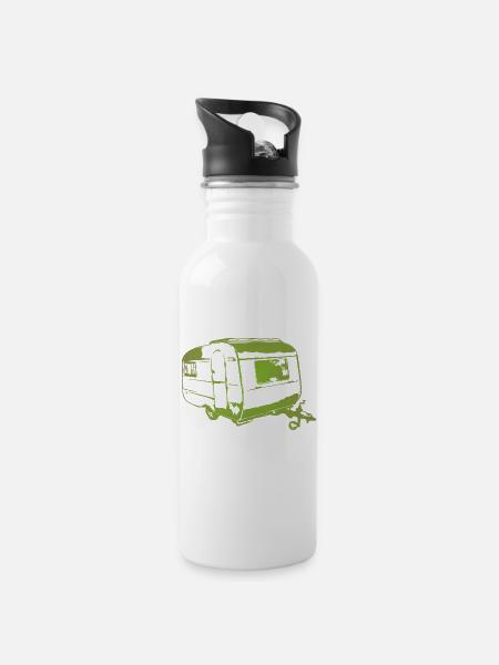 Qek Junior Quek - Trinkflasche mit integriertem Trinkhalm - Weiß