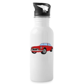 MGB COLOUR - Water bottle with straw - white - Right