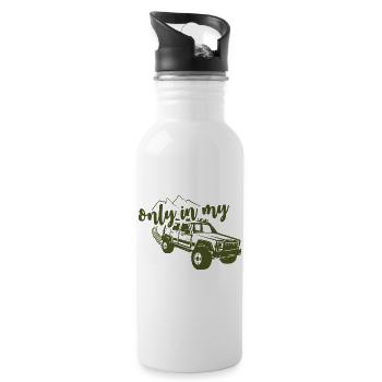 Only in my Jeep Cherokee - Water bottle with straw - white - Right