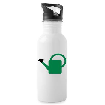 Gießkanne - Trinkflasche mit integriertem Trinkhalm - Weiß - Rechts