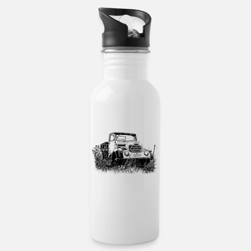Garant K 30 Robur - Trinkflasche mit integriertem Trinkhalm - Weiß
