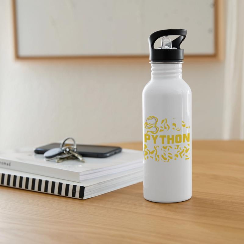 Banana Ball Python Herpetologist Ball Python Mom Water bottle with straw