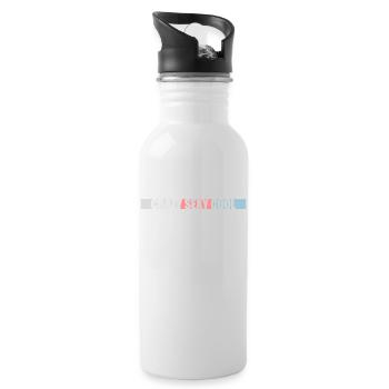 design cool sexy fou - Gourde avec paille intégrée - blanc - Droite