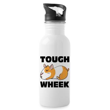 Though Week Guinea Pig Cavy Guinea Pig Owner Anima - Trinkflasche mit integriertem Trinkhalm - Weiß - Rechts