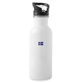 Apres Skisaufson Island Sauf Trikot Mallorca - Trinkflasche mit integriertem Trinkhalm - Weiß - Rechts