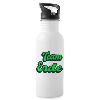 Team Earth - Water bottle with straw - white - Right