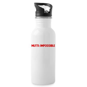 Mutti Impossible - Trinkflasche mit integriertem Trinkhalm - Weiß - Rechts