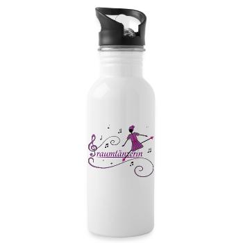 Traumtänzerin - Trinkflasche mit integriertem Trinkhalm - Weiß - Rechts