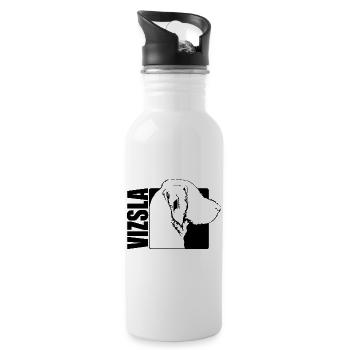 Wirehaired Vizsla Profile Dog Dogs Wilsigns - Water bottle with straw - white - Right