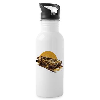 cybercar - Water bottle with straw - white - Right