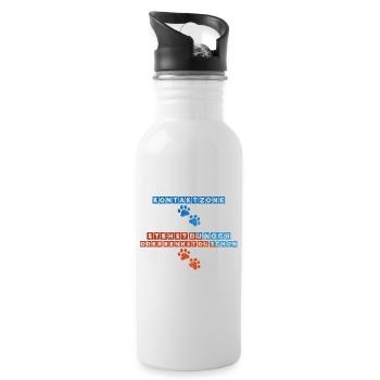 Agility Kontaktzonen - Trinkflasche mit integriertem Trinkhalm - Weiß - Rechts