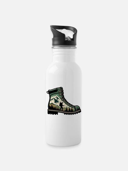 Wanderschuhe Mountain Trekkeur Randonneur - Trinkflasche mit integriertem Trinkhalm - Weiß