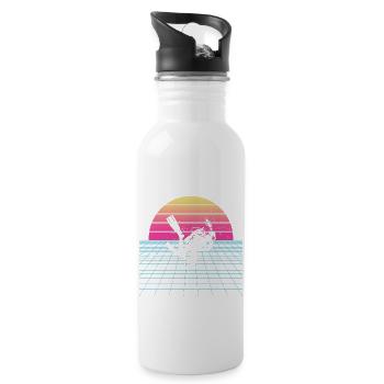 Scuba Diver Diver Plongée sous-marine Scuba Diver - Gourde avec paille intégrée - blanc - Droite