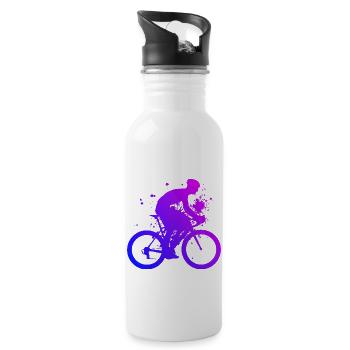 Road Bike Men Road Cyclist Women Road Bike - Water bottle with straw - white - Right