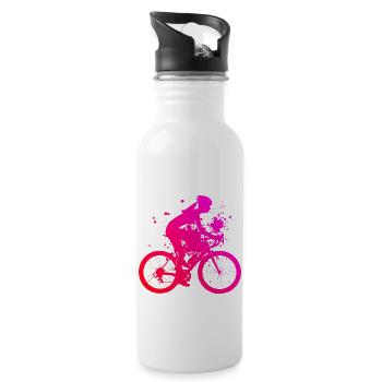 Radfahrer Mtb Fahrrad Radeln Herren Radfahren - Trinkflasche mit integriertem Trinkhalm - Weiß - Rechts
