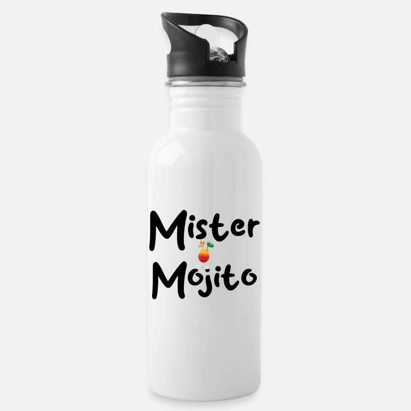 Mister Mojito Cocktail - Gourde avec paille intégrée - blanc