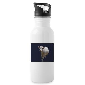 Dairy cow - Water bottle with straw - white - Right