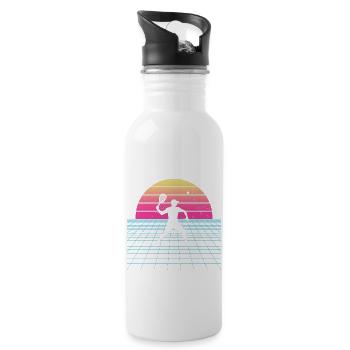 Racquetball Games Pickleball Games Racquetball - Water bottle with straw - white - Right