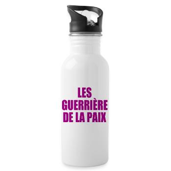 The Warriors of Peace - Water bottle with straw - white - Right